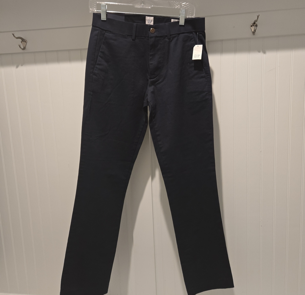 GAP Navy Straight‑Leg Pants – Men’s 28x30, NWT